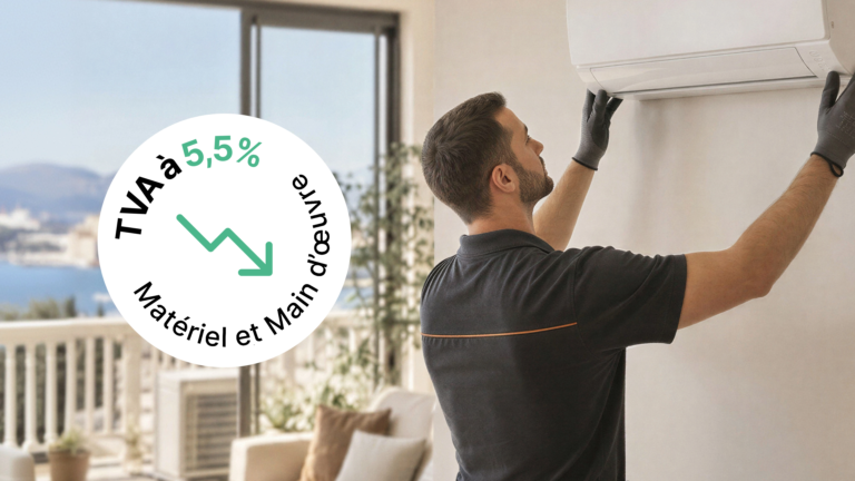Installation de climatisation réversible éligible à la TVA 5,5 % par Vitale Climat à Marseille